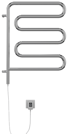 Электро 25 Ш-обр 450х570 поворотный Полотенцесушитель  TERMINUS Ессентуки - фото 2