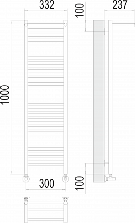 Аврора с/п П20 300х1000 Полотенцесушитель  TERMINUS Ессентуки - фото 3