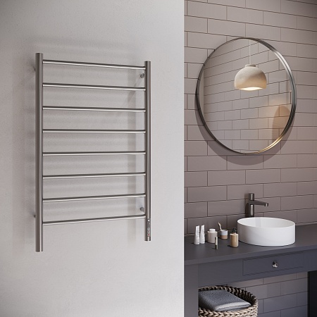 Аврора П8 500х850 Электро Полотенцесушитель TERMINUS Оружейная сталь Ессентуки - фото 3