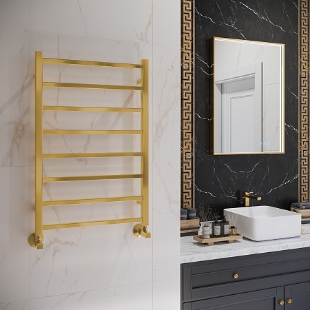 Ватикан П8 500х800 Полотенцесушитель TERMINUS Брашированное золото Ессентуки - фото 3