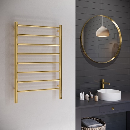 Аврора П8 500х850 Электро Полотенцесушитель TERMINUS Золото Ессентуки - фото 3