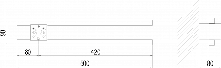 Полка Электро П2 ПРОФ 500х90 NEW Ессентуки - фото 4