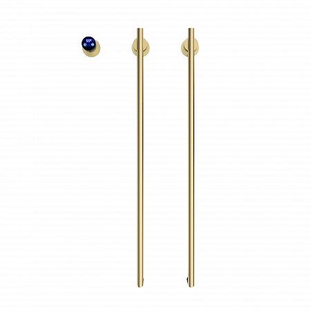 Рондо П2 350х760 электро Полотенцесушитель TERMINUS Брашированное золото Ессентуки - фото 2