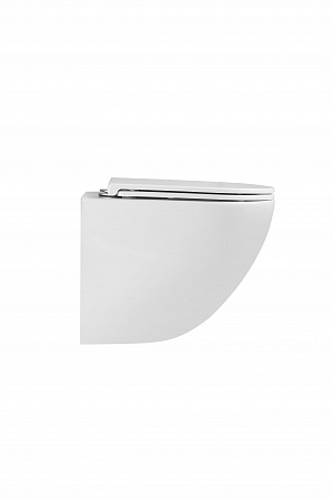 Подвесной унитаз безободковый Terminus Аврора Монолит 495х360 белый Ессентуки - фото 6