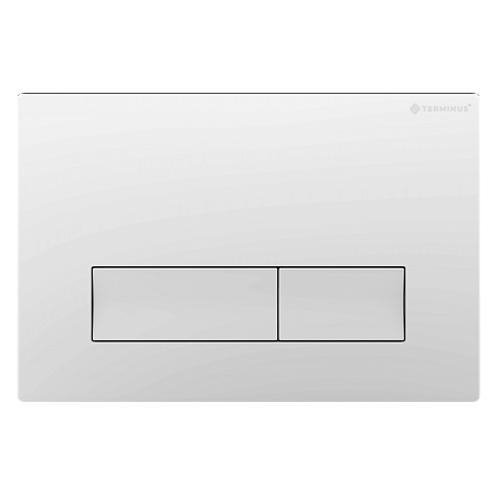 Клавиша смыва для инсталляции Terminus Classic кнопка прямоугольник цвет белый Ессентуки - фото 1